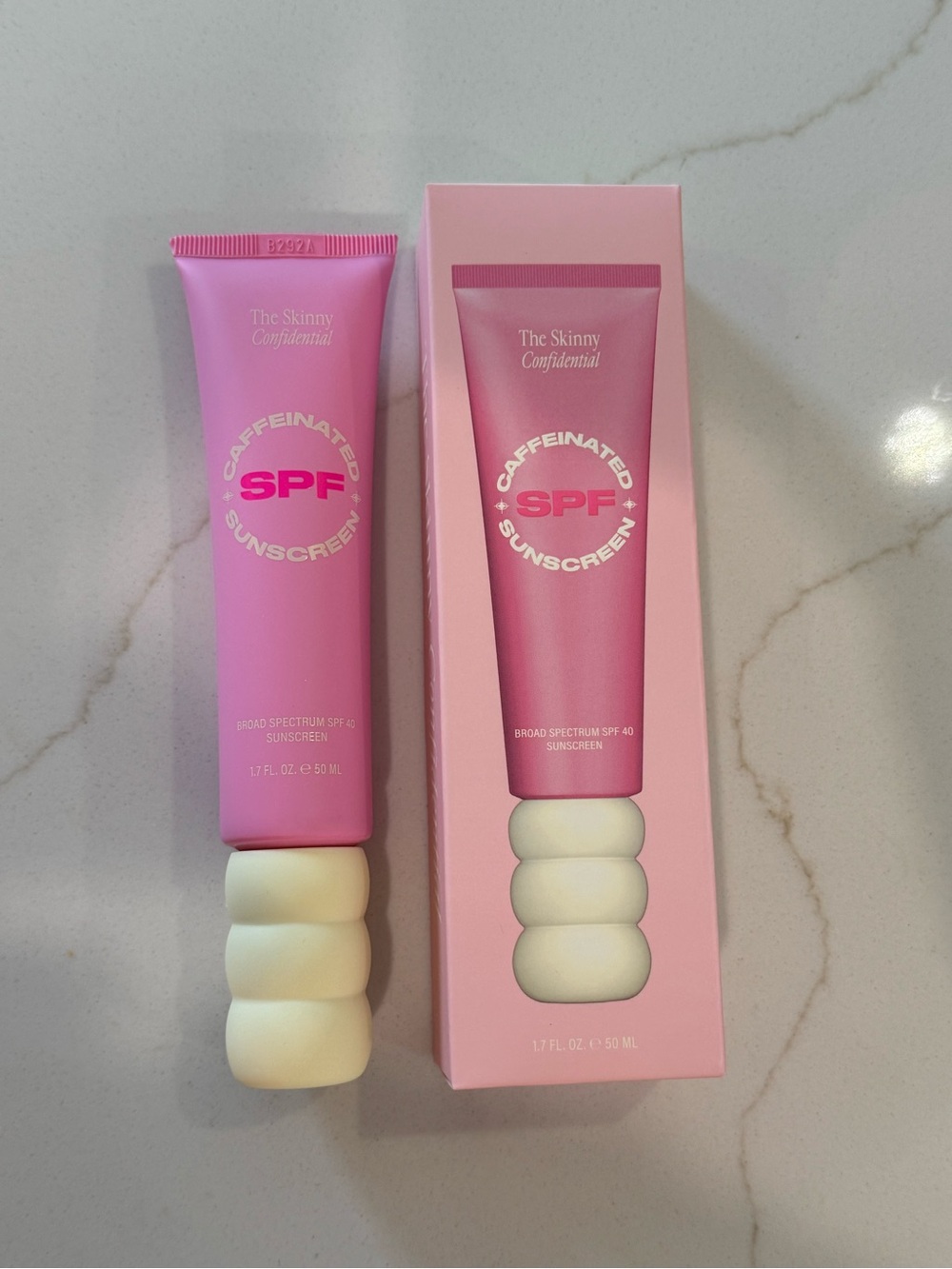The Skinny Confidential Caffeinated SPF Sunscreen - Pink